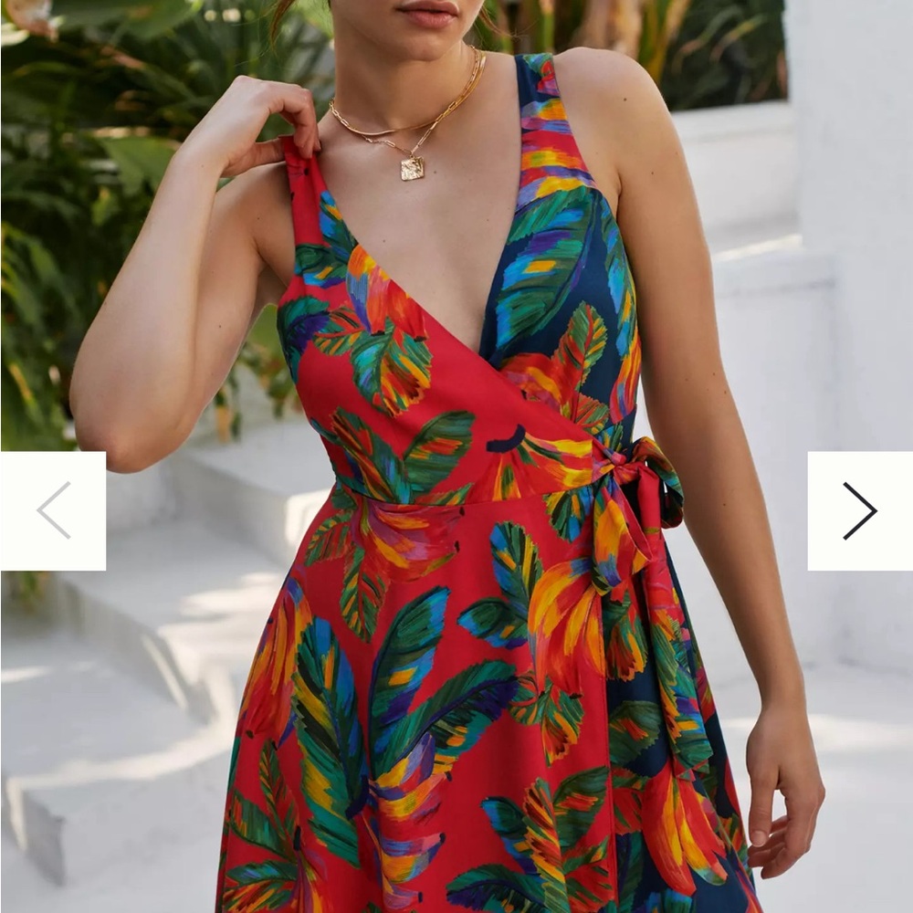 FARM Rio Colorful Tropical Mini Dress - Medium